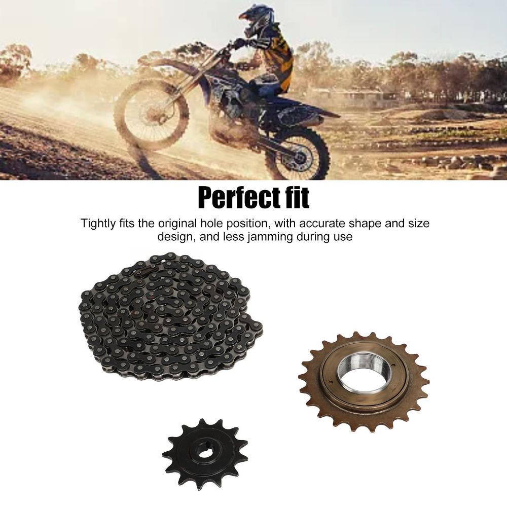 Easy Installation 410 Sprocket Set Steel Single Speed Bike Chain Kit  Chain Drive Repair