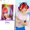 Multicolor Rainbow Wig Short Bob Wig With Bangs Straight Synthetic Cosplay Wig For Women Girls