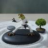 Taekwondo Frog Figurine Black Belt Green Frog Statue Resin Martial Arts Animal Sculpture