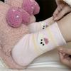 Female Autumn and Winter Thickened Warm Lovely Cartoon Pink Is The Moon Son Sleep In The Tube Pile Pile Cotton Socks