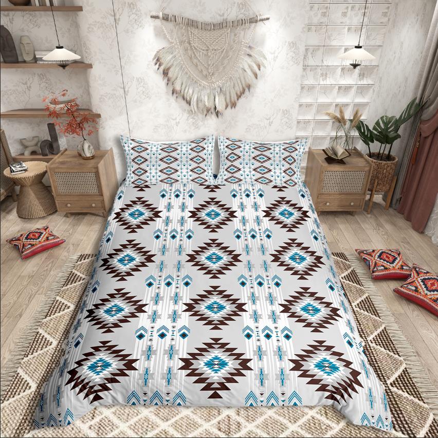 Comforter Homewish Tribal Aztec Bohemian Theme Bedding Set For Teensexotic Style Decor