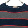 COUNTRY CRAFT 90s Acrylic Old Border Pattern Long Sleeve Sweater M Knit Men's Used