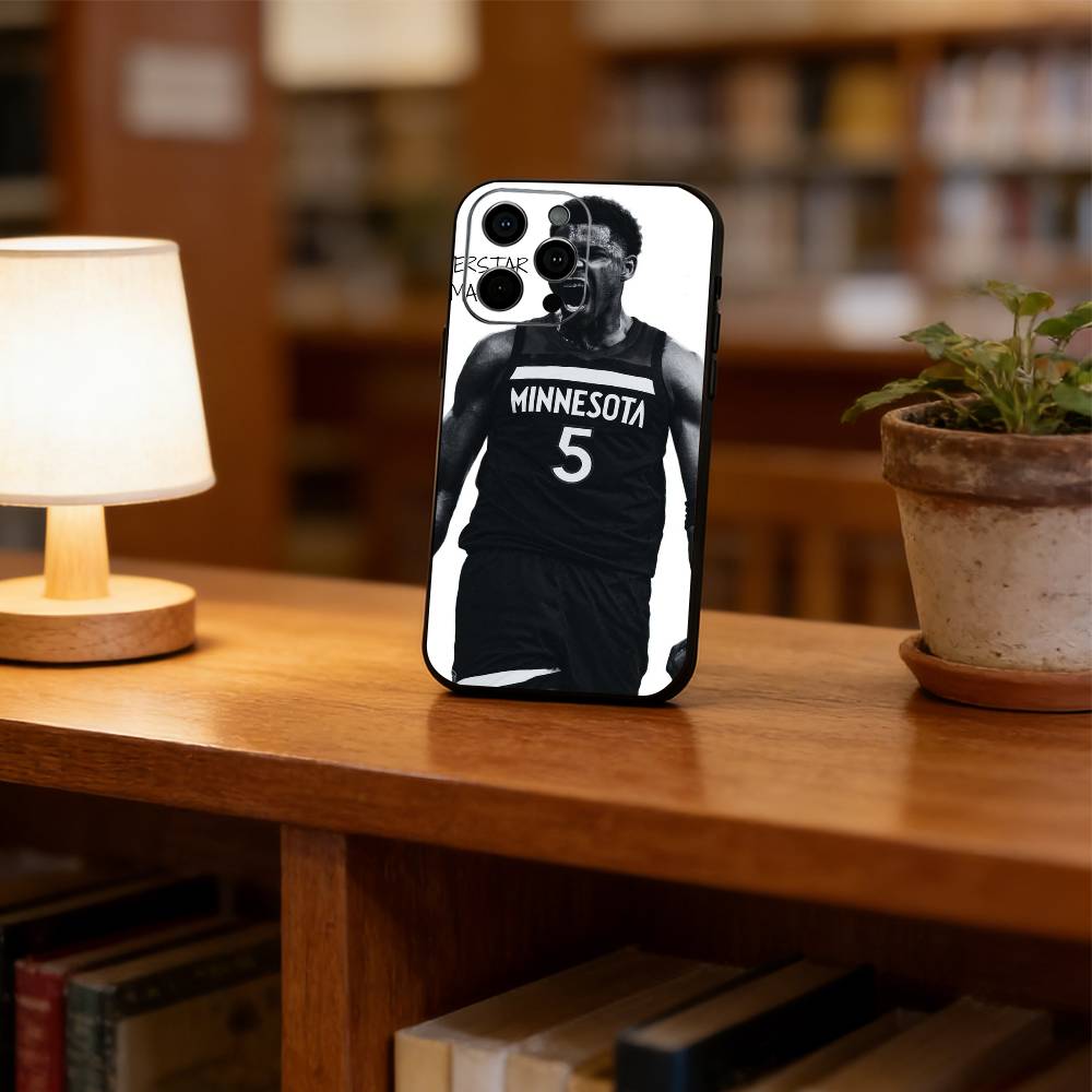 

Anthony Edwards Phone Case For iPhone 17, 16,15,14,13,12,11 Plus,Pro Max, Others Soft Black Cover iPhone15ProMax
