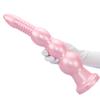 Silicone Threaded Ultra-Long Thick Anal Plug and Dilator for Women - Wearable Fake Penis Sex Toy