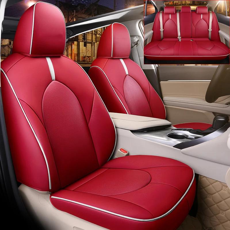 Faux Leather Car Seat Covers For Toyota Camry 2018 2019 2025 2025 2025 Waterproof Automotive Seat Cushion Premium Full Set