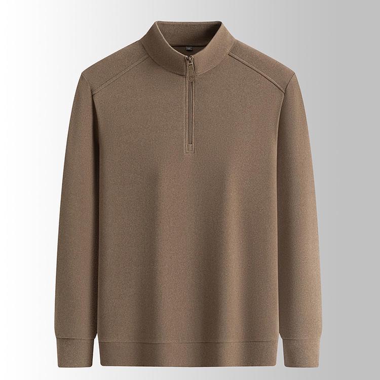 Men's 2025 Winter Double-Sided Fleece Half-Zip Long-Sleeve Casual Warm Base Layer Sweatshirt