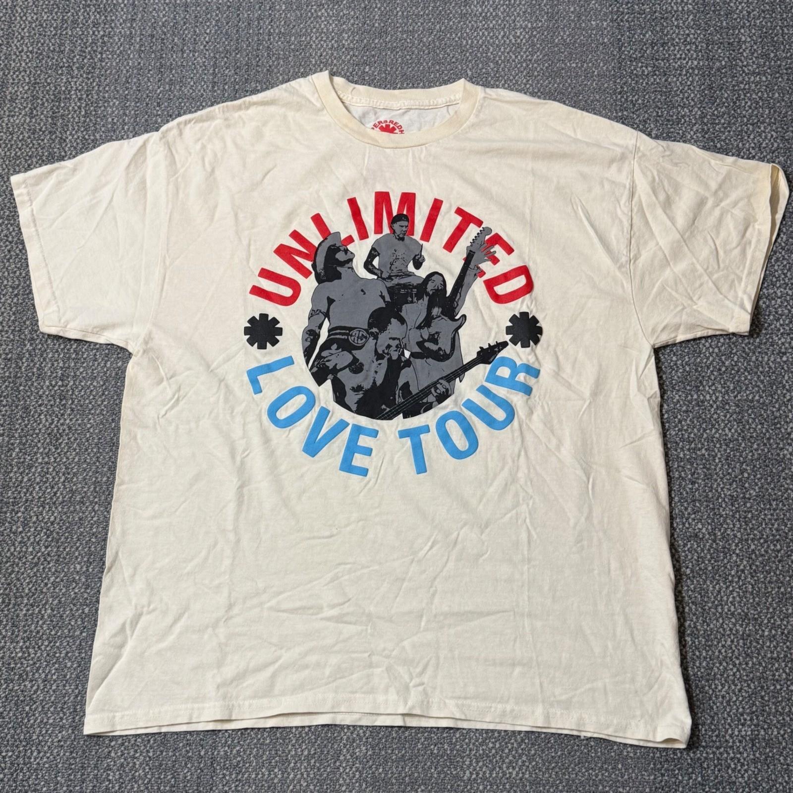 Red Hot Chili Peppers Unlimited Love 2022 World Tour Band T-Shirt Large L