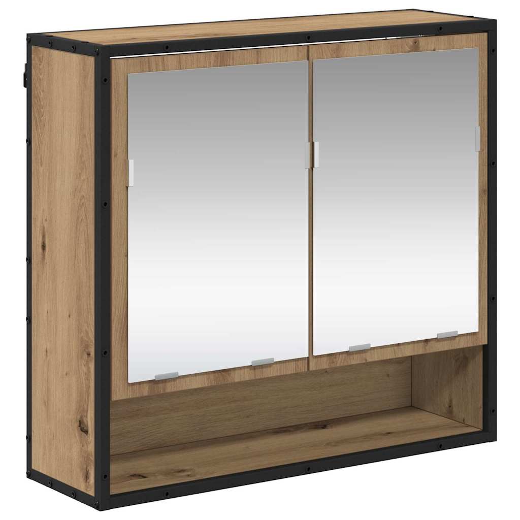 Bathroom Furniture Set 3 Pcs Artisan Oak 35 X 37.5 X 188.5 Cm