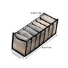 7 Grids Underwear Drawer Organizer Storage Box Pants Jeans Storage Box Drawers Socks Separation Organizer Pants Foldable Storage