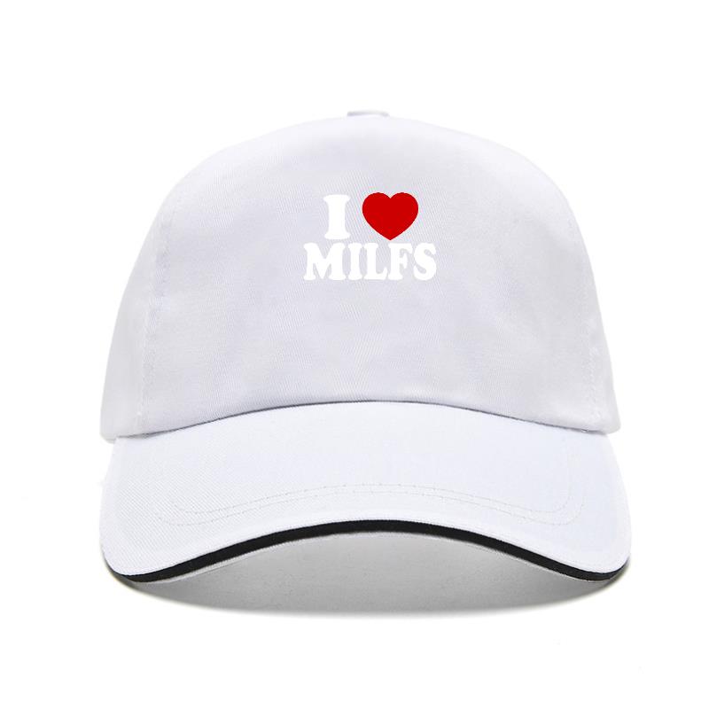 Ich liebe MILFS Ich liebe heiße Mütter Aufdruck Baseballkappe Lässig Unisex Damenhut verstellbar Sommer Truckerhüte Gorras