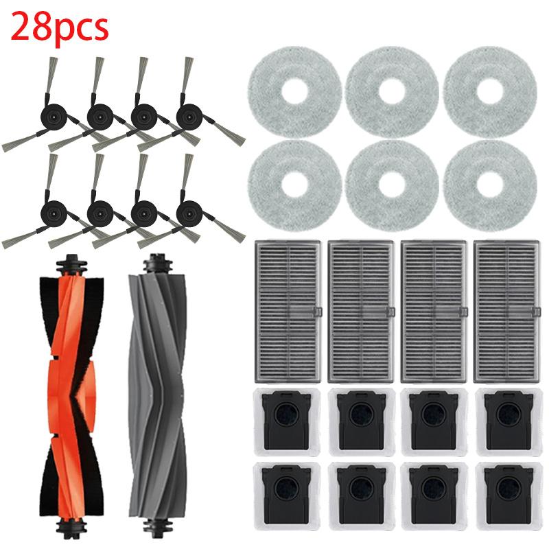 For  Dreame L40 Ultra / X40 Ultra Robot Vacuum Accessories Dust Bags Mop Main Side Brushes Cloths HEPA Filters Spare Parts