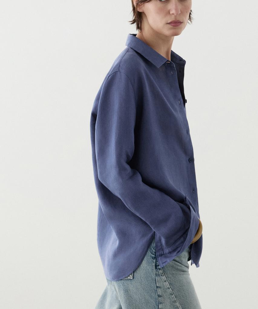 Masimodutti 100% Linen Loose Fit Shirt