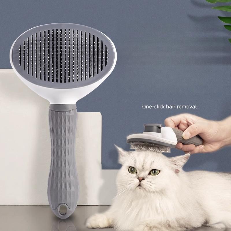 Cat Comb for Removing Loose Hair, Dog Hair Removal Brush, Cat Grooming Tool, Long Hair Cleaning, Pet Cat Supplies