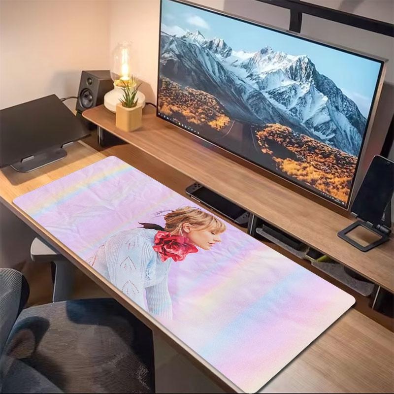 Garden Serenity Large Size Mouse Pad Large Gaming Table Cushion Nonslip Laptop Tablet Big Mousepad Xxl Mat Mini Pc Playmat With Lock Edge