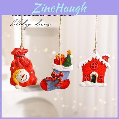 Christmas Deer Resin Tree Ornament For Holiday Decor With Cartoon Style And Festive Themes