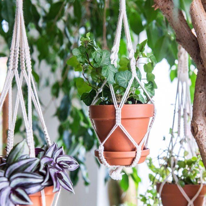 Fil pour macramé - navaris - 50176.02 - 3 bobines de 100m - 100% coton - 3 couleurs