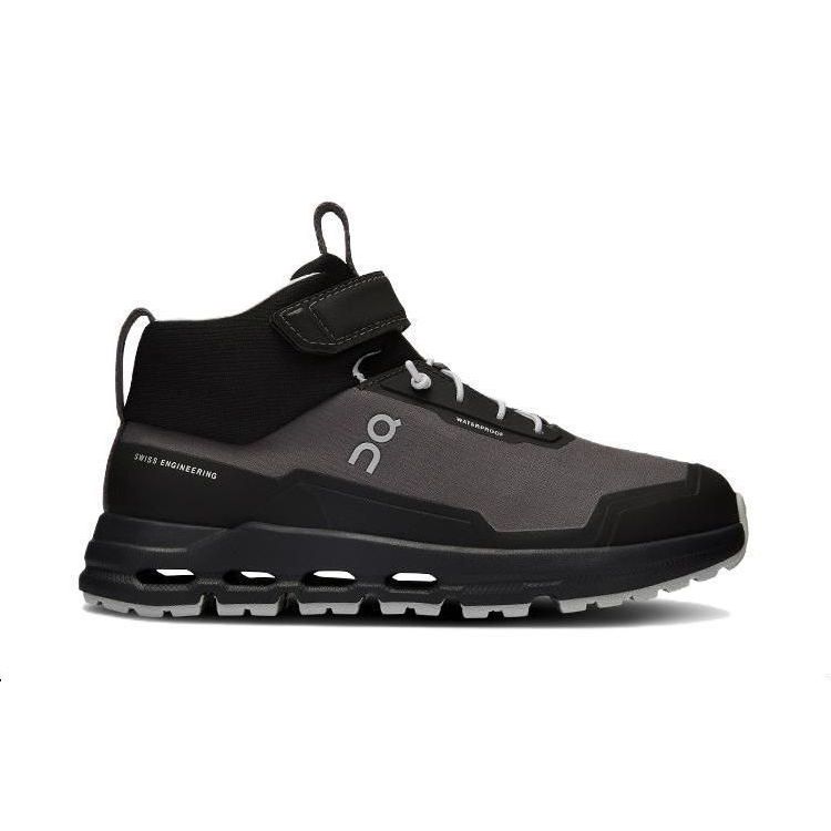 On Lightweight Breathable Versatile Shock Absorbing Waterproof Mid-Top Running Shoes Kids Sneakers Black 3KD30010264