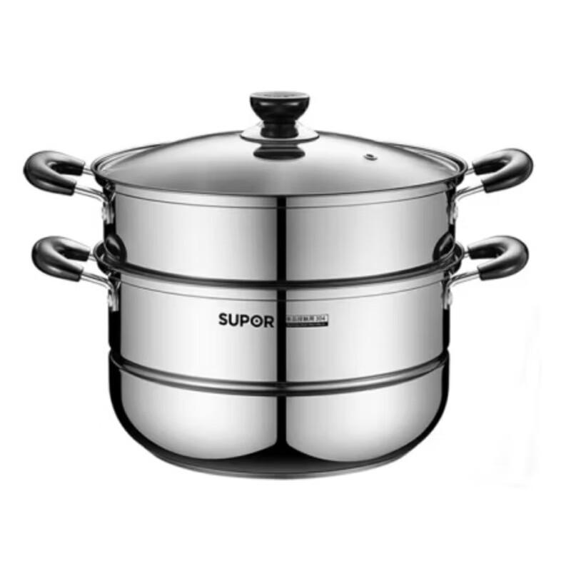 Supor 304 Stainless Steel Steamer Pot with Lid