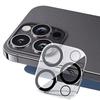 For iPhone 14 Pro/14 Pro Max Camera Lens Protector Black Ring Silk Printing Tempered Glass Acrylic Lens Film