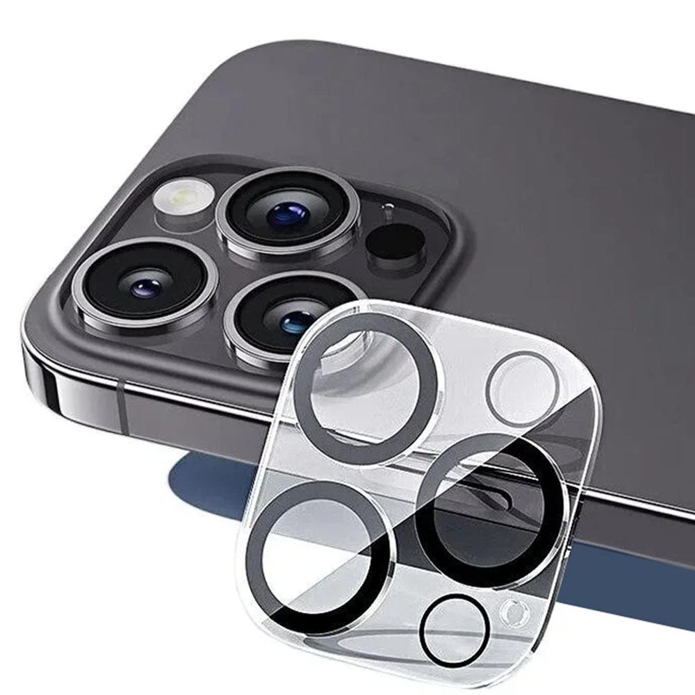 For iPhone 13 Pro/13 Pro Max Camera Lens Protector Black Ring Silk Printing Tempered Glass Acrylic Lens Film