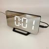 Digital , mirror Electronic Clocks, with Charging Ports,Modern Clocks for Bedrooms