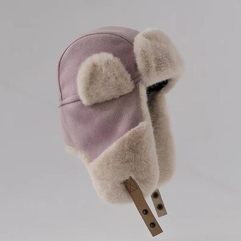 Thunderhead Cap Men's Fall and Winter Warm Cotton Cap Children's Mask Cap Plush Ear Protection Cycling Cap Europe and The United States