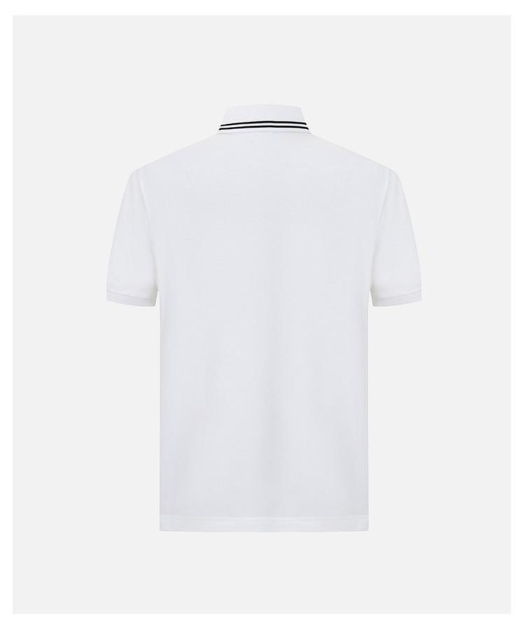 Men's Contrasting Color Short-Sleeved Polo Shirt