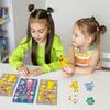 8 Photos/set of Pokémon Face Swap Graffiti Stickers Cartoon Cute Pikachu Make A Face Puzzle Stickers
