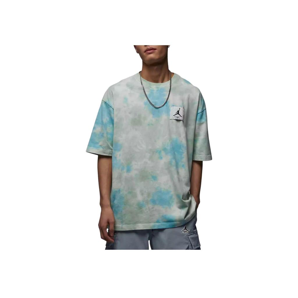 Jordan Tie-Dye Round Neck Loose Short Sleeve T-Shirt With Drop Shoulder Men Tops Multicolor DX9584-110