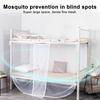 Dorm Mosquito Net Bunk Curtain Breathable Bed Canopy Fine Mesh Single Bed Net with One Opening for Home Dorm College