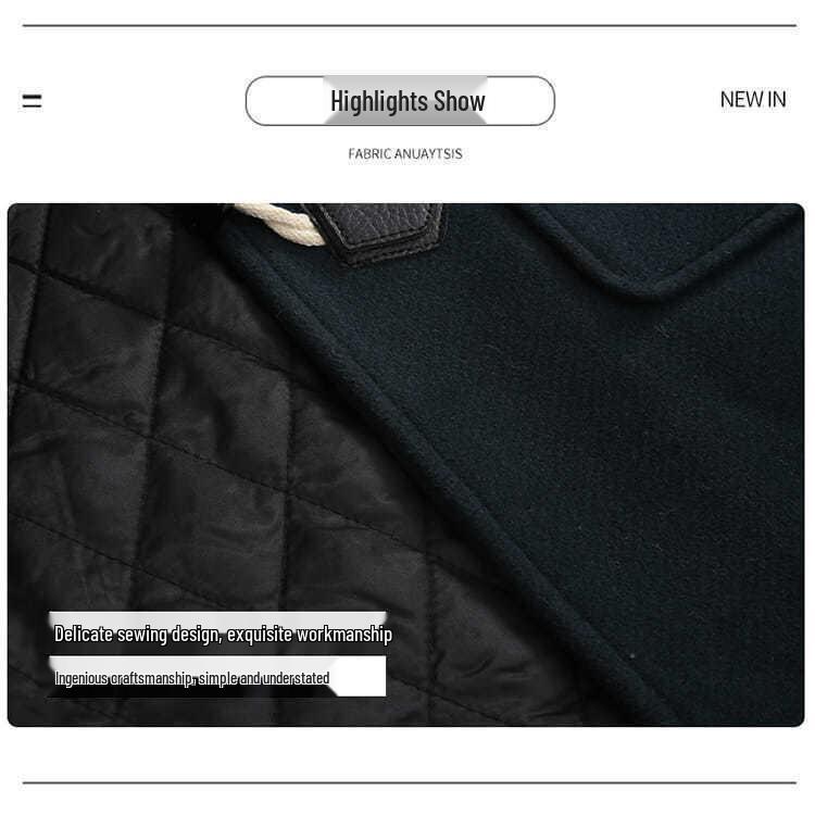 Boys' Woolen Coat 2025: New Autumn/Winter Cotton-Blend Korean Style Trendy Overcoat