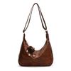 Crossbody bag women's bag new trendy retro tote bag casual large-capacity commuter shoulder bag