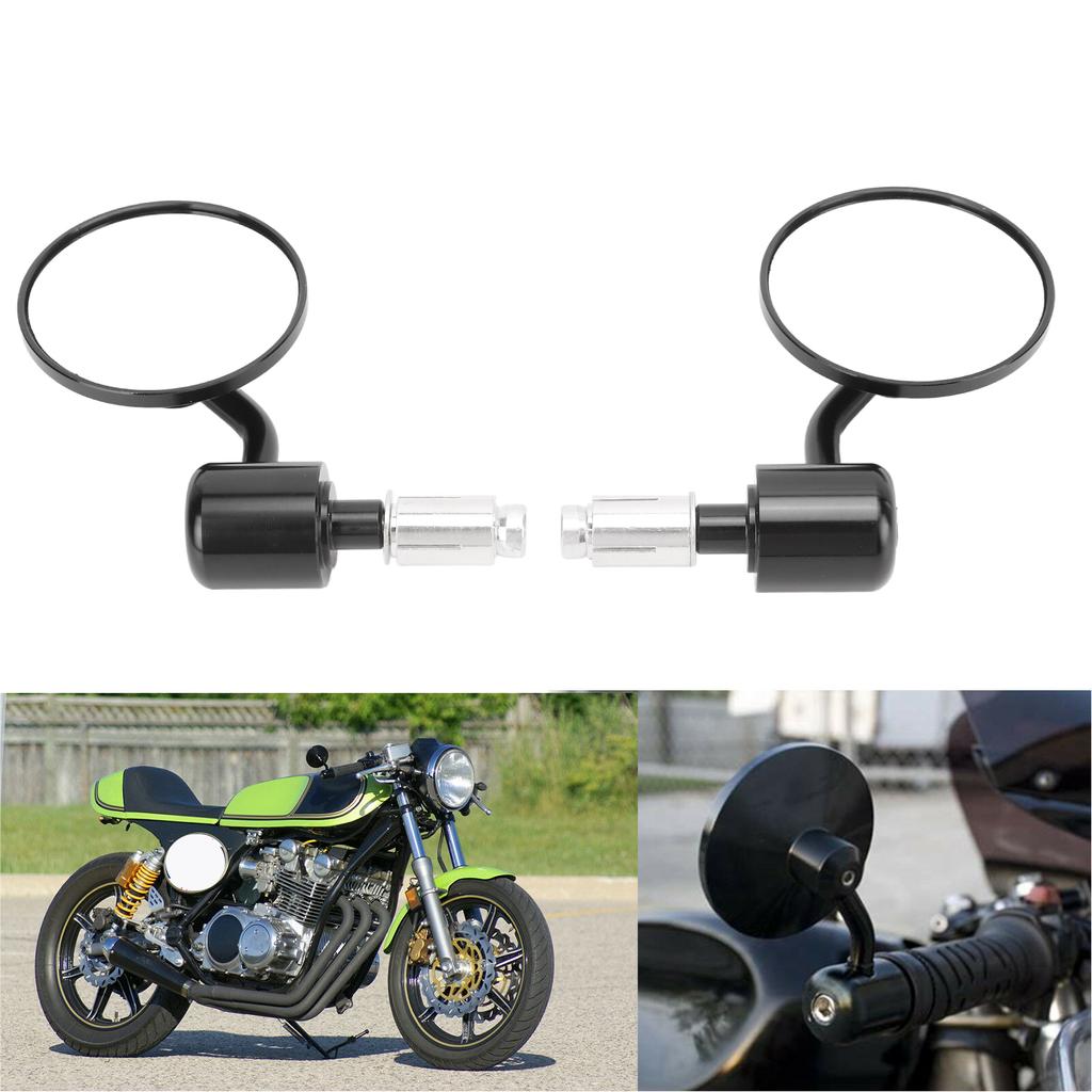 1 Pair Motorcycle Handle Bar End Mirrors Round 7 8in Rear View Mirror Replacement for Aprilia Tuono Mana Dorsoduro