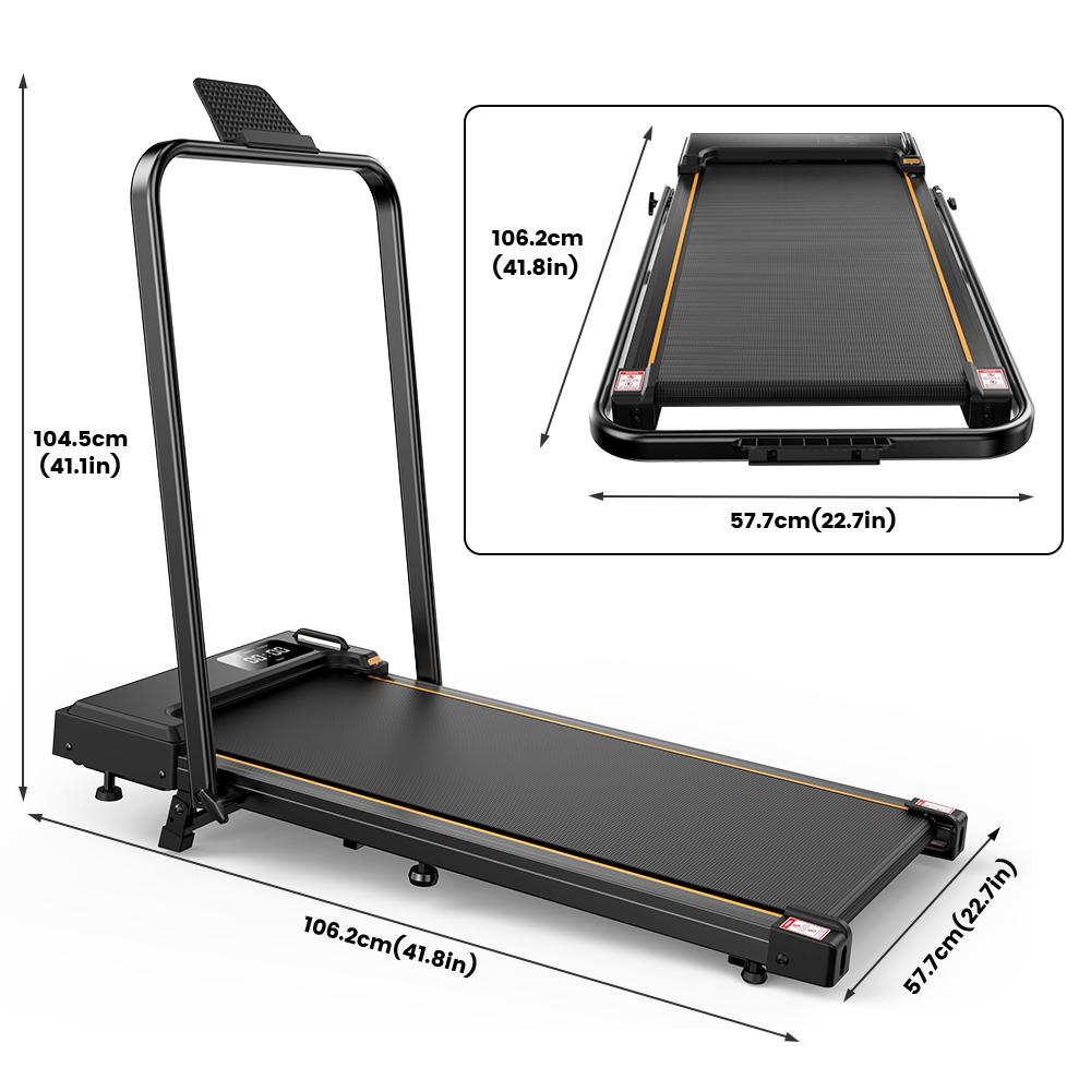 Formill FT41 Brushless Motor Walking Pad Incline Treadmill with Handle Bar 1–10KM/H Speed LED Display Remote Control Compact Home Office Treadmill
