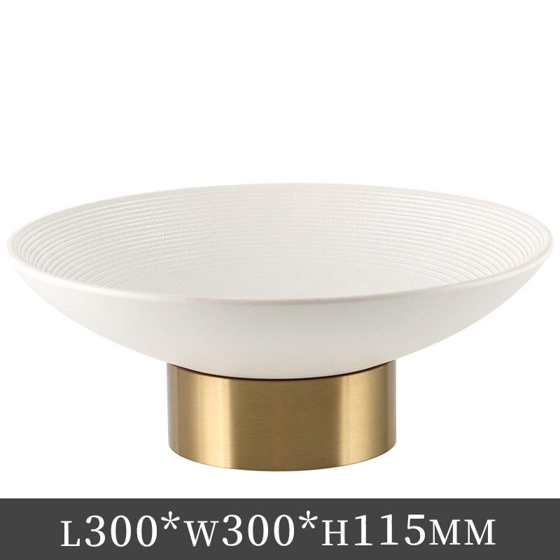 

Nordic Round Snack & Fruit Tray: Light Luxury Candy Storage & Living Room Decor белый
