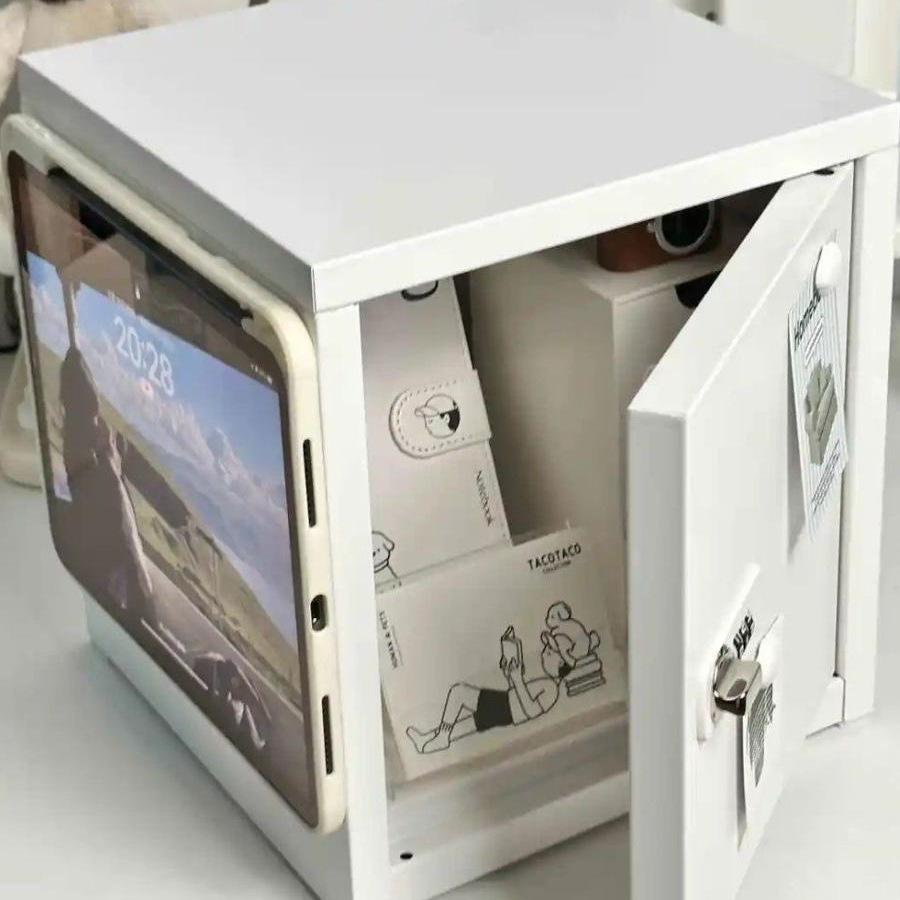 Lockable Steel Desktop File Organizer for Home or Office