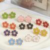 Colorful Sakura Adjustable Tightener Waist Buckle For Jeans Flower Shaped Button Adjuster For Pants And Skirts Waist