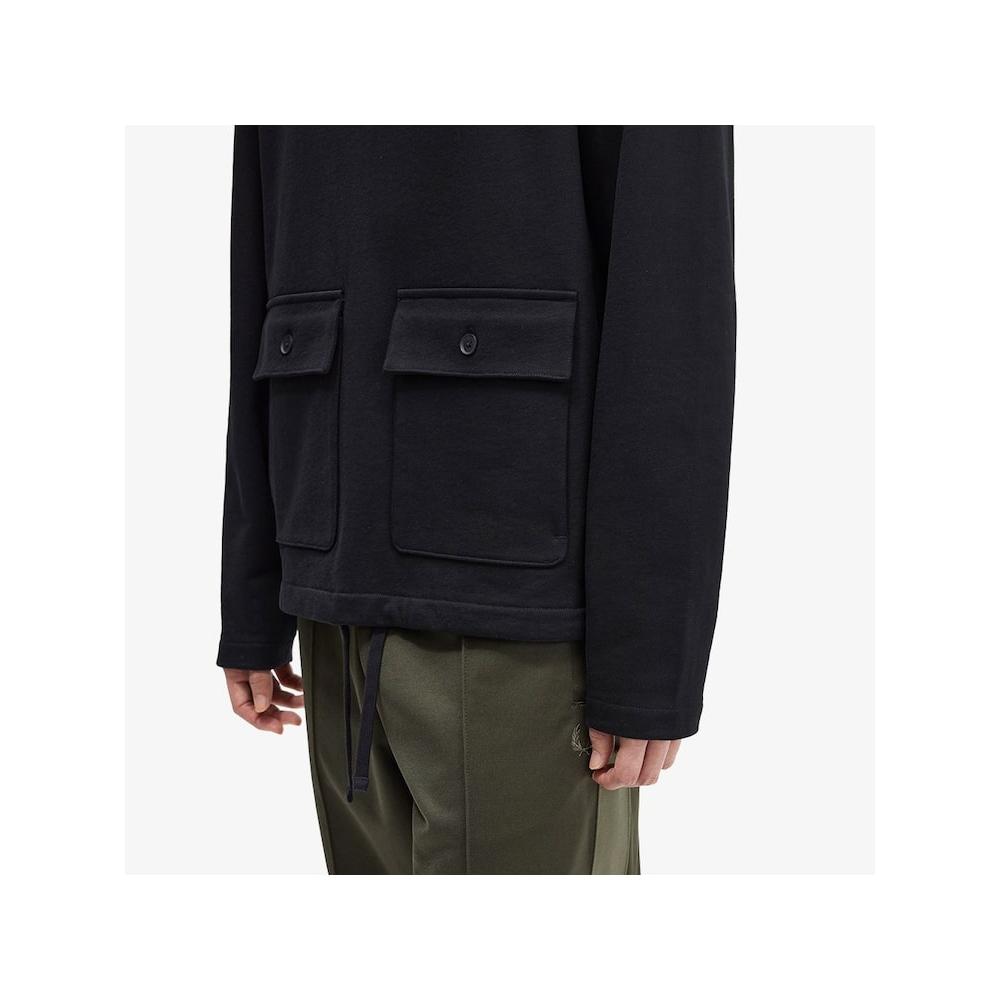 Fred Perry [sport] Heavyweight Pullover Sweatshirt   Black Afpm2438709 102 qzgAfpm2438709 102