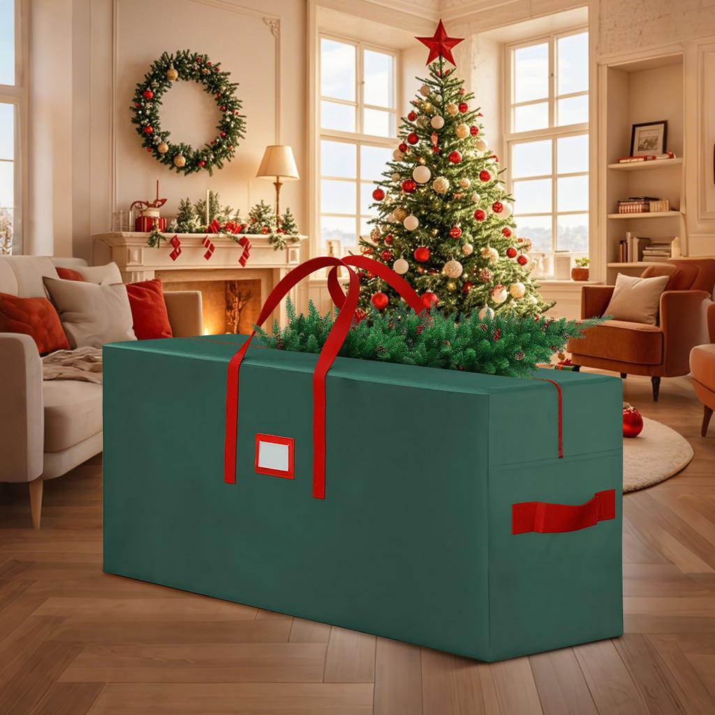 Christmas Tree Storage Bag Foldable Waterproof Storage Bag Wear Resist Christmas Tree Packaging Bag for Organize Wrapping Paper