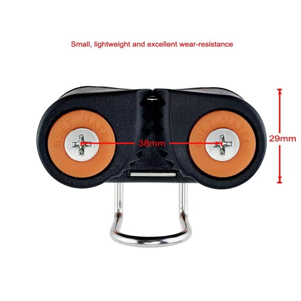 Galleria Composita a 2 File di Cuscinetti a Sfera Matic con Anello di Guida Attrezzatura Pilates Barca Ingresso Rapido Cavo Fissacavo Vela