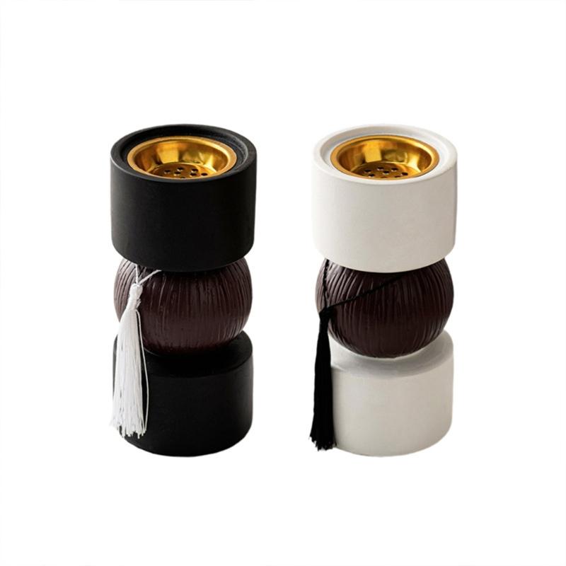 Resins Dumbbell Shape Aromatherapies Diffuser Bakhoor Burners with Tassels Arab Incenses Holder for Elegant Homes Decors