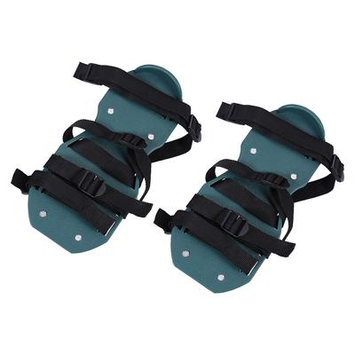 1 Paio di Sandali Aeratori per Prato Aeratore per Allentare il Terreno Scarpe Chiodate Strumento da Giardinaggio(4 cinghie)