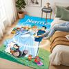 Personalized Name Fairy Tale Living Room Non-Slip Area Rug Soft Carpet for Bedroom Kids Playroom Sofa,Office Home Decor Doormat