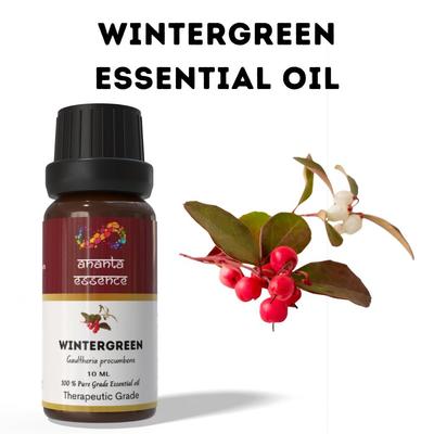 Ananta Wintergreen Essential Oil 10 Ml | Minty Aromatic Oil | Diffuser & Home Fragrance Use