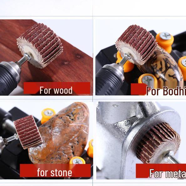 Flap Disc Grinding & Polishing Wheel with Shank - Rust & Paint Removal Tool for Wood & Metal