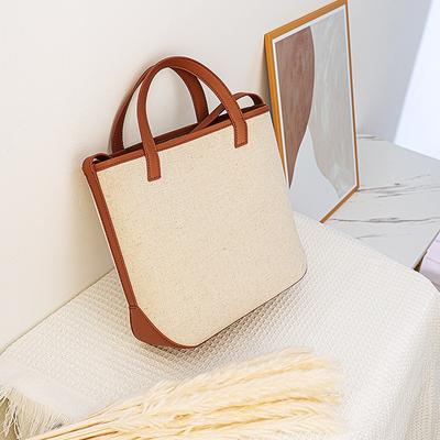 Bags Women's Handbags Summer Leather Patchwork Handbags Versatile Shoulder Bags Crossbody Commuter Bags Large Capacity