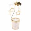 1pcs  Silver Gold Candlesticks Rotating Romantic Rotation  Carrousel Tea Light Candle Holder Dinner Wedding Bar Party
