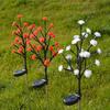 Customized Outdoor Cherry Blossom LED Solar Lights for Garden Decor