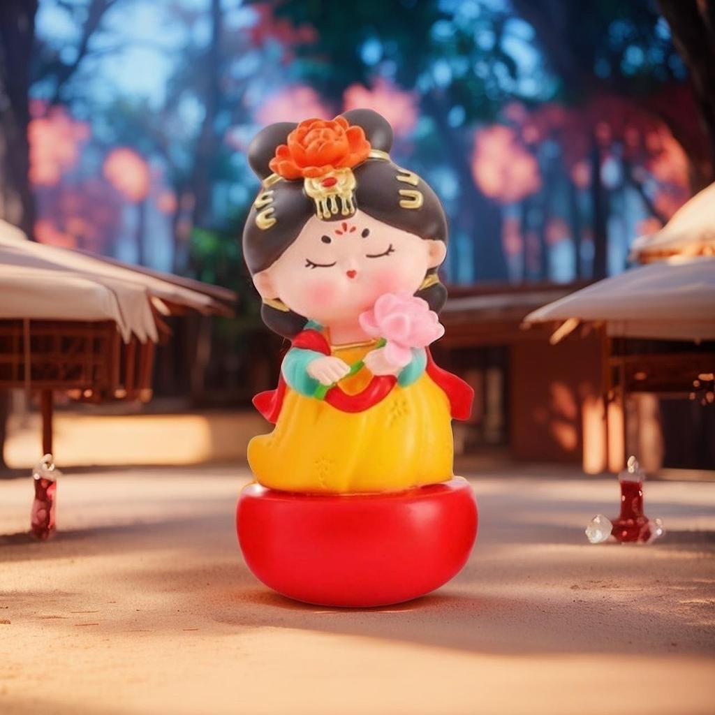 Kreative Figur einer Dame der Tang-Dynastie: Nationaler Tide-Stil Desktop-Ornament