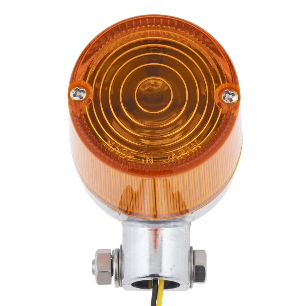 Kijima 219-5204 Motorcycle Motorcycle Parts Turn Signal Lamp #410 Aluminum Die Cast, Diameter 2.0